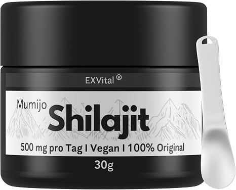 Mumijo Shilajit resin 500 mg per daily dose the original from the Himalayas high dose 30 g vegan and laboratory tested