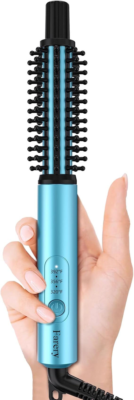 Farery Mini Thermal Brush 3/4 Inch for Short Hair-Heated Round Curling Iron