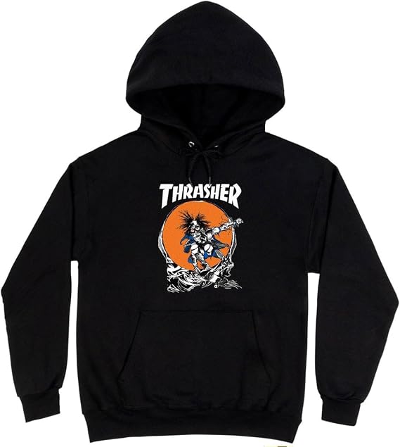 Thrasher Skateboard Magazine Hooded Sweatshirt Outlaw Skate Sweatshirt
