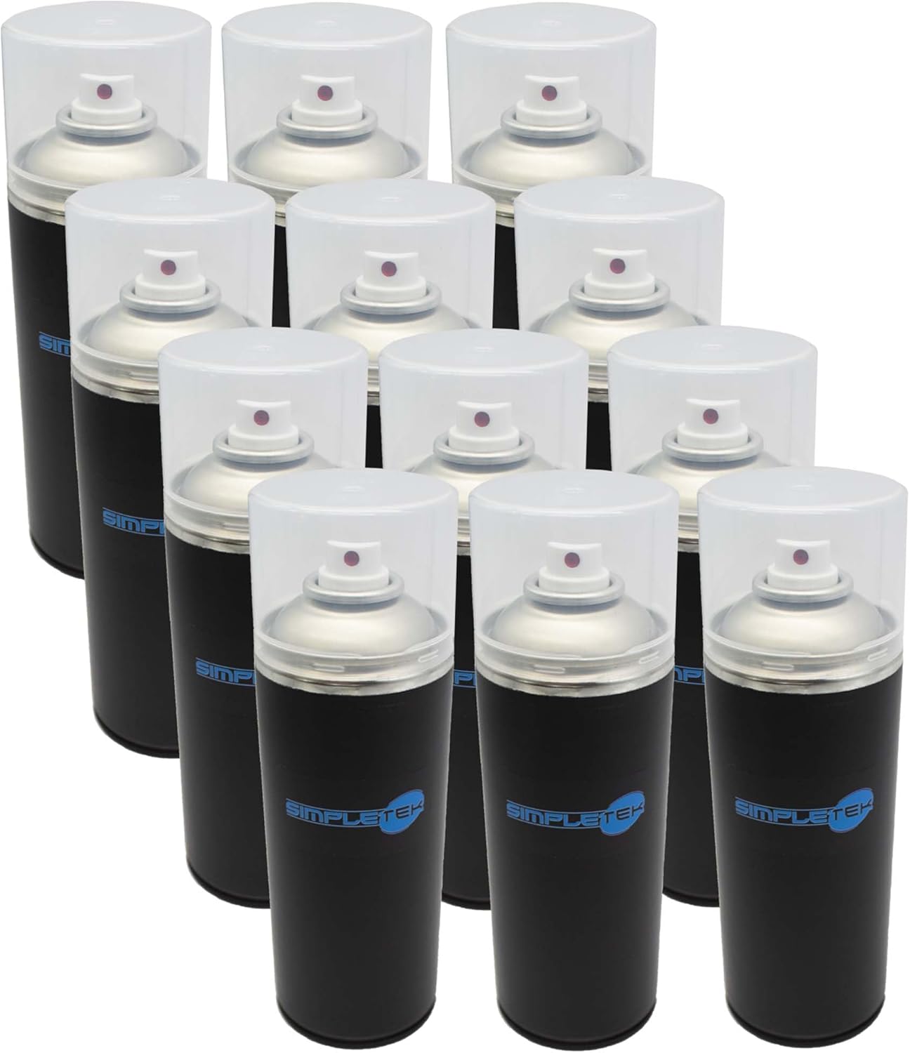SIMPLETEK - 360° Tracing Spray Can, White Traffic Spartition, Pedestrian Stripes, Road Step, 500 ml (12 Pieces)