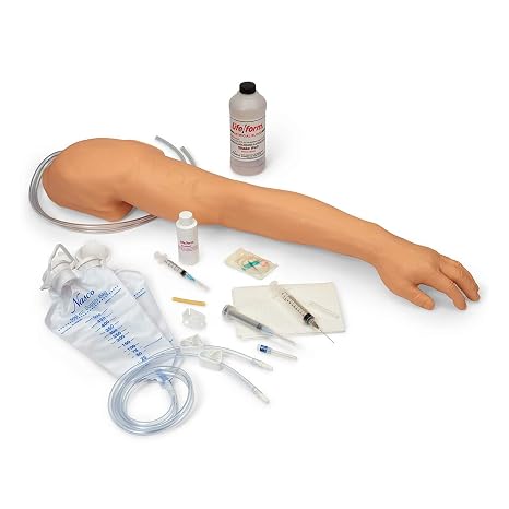 Nasco Life/form Advanced Venipuncture and Injection Training Arm - White