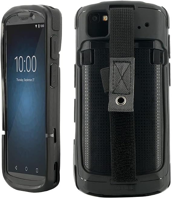 MOBILIS Rugged Case for Zebra TC53 - TC58 with Anti-Drop Hand Strap (Black)