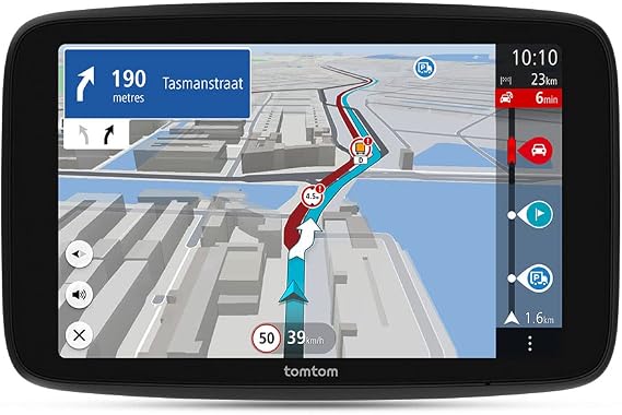 TomTom GO Expert Plus Truck Navigation (7 Inch Display Route Guidance and POIs for Large Vehicles TomTom Traffic Included World Maps Real-time Warnings on Restrictions)