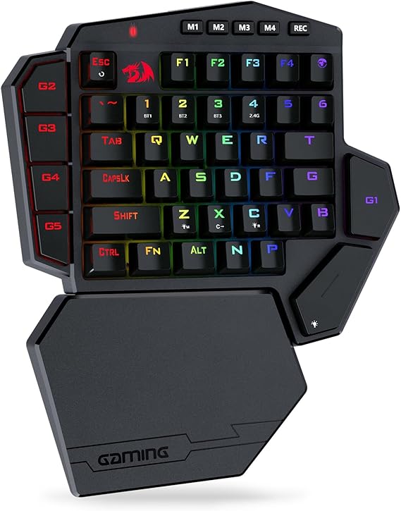 Redragon K585 PRO Wireless One-Handed RGB Gaming Keypad, 42-Key Layout