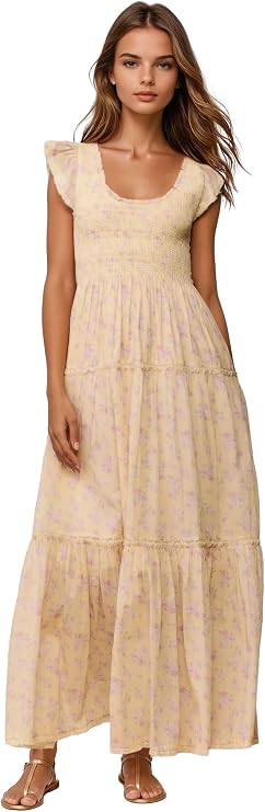 LOVESHACKFANCY Women's Chessie Dress