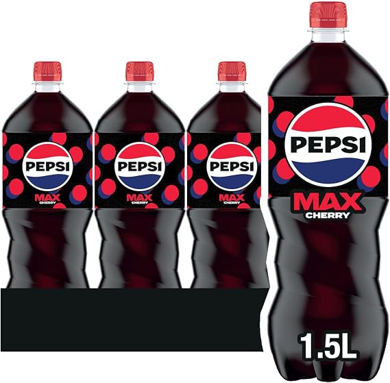 Pepsi Max Cherry Cola | 1.5L Bottle | 12 Pack