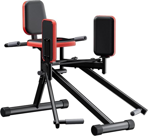Hip Abduction and Glute Exercise Machine, Home Gym Thigh and Booty Workout Equipment for Women & Men, Compact Abductor Trainer, with Adjustable Resistance