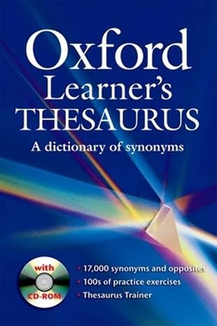 Oxford Learner's Thesaurus with Cd-Rom
