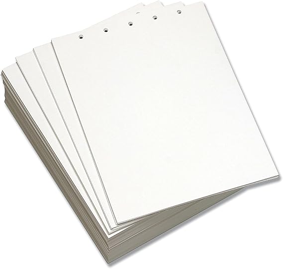 Lettermark Custom Cut-Sheet Copy Paper, 92 Bright, 5-Hole (5/16") Top Punched, 20 lb Bond Weight, 8.5 x 11, White, 500/Ream