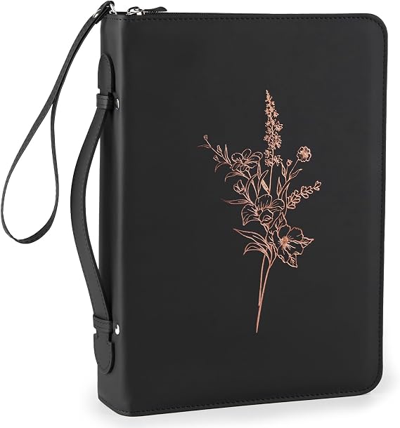 ICOSY Bible Cover, PU Leather Church Bag for Women