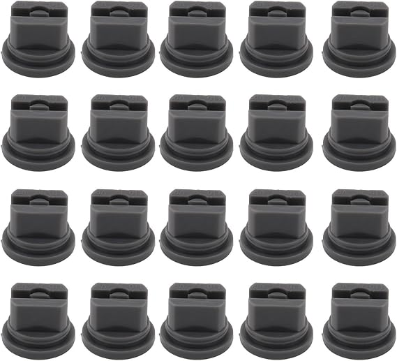 Bordstract 20Pcs Flat Fan Spray Tip, 110 Degree Distribution Flat Fan Shape Atomizing Nozzle for Agricultural Spraying Thorough Coverage(06)