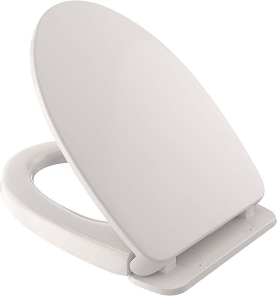 TOTO SoftClose Slow Close Elongated Toilet Seat and Lid, Colonial White - SS124#11