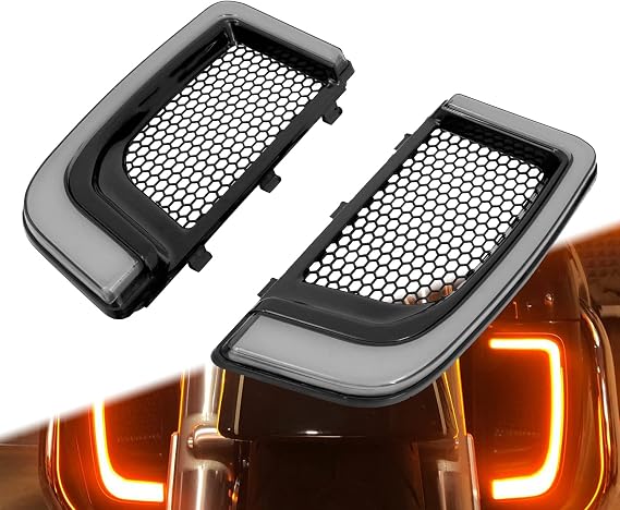 Lower Fairing LED Grille Lights Fit for Harley Touring 2014-2023