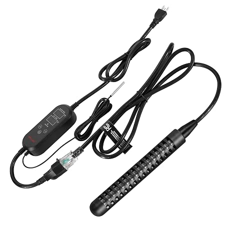 GRILLME 1300W Titanium Fully Submersible Portable Electric Immersion Water Heater with Intelligent Temperature Controller,Bucket Water Heater,Seawater Heater for Fish Tank,Seawater Aquaculture