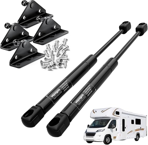 Vepagoo C16-08568 20 inch 20LB Gas Struts 10MM Gas Spring Lift Strut Bracket