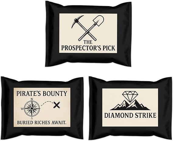3-Pack Bundle Paydirt, Prospectors Pick, Eureka Panning Pay Dirt Bags - Highly Concentrated Ultra-Rich Panning Pay Dirt for at Home Panning, DIY Lovers - Contains Flakes, Possibly Gemstones