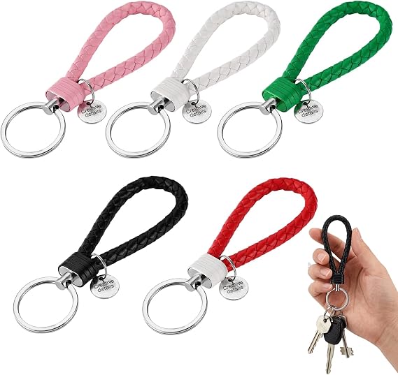 Jaecoo 7 Key Fob Holder, 5 Colourful Keychain Set for Car Organisation, Omoda 5 Noble Accessories and Jaecoo 5 Key Cover, Durable Automotive Accessories with 12.00 x 4.00 x 0.50 cm Dimensions
