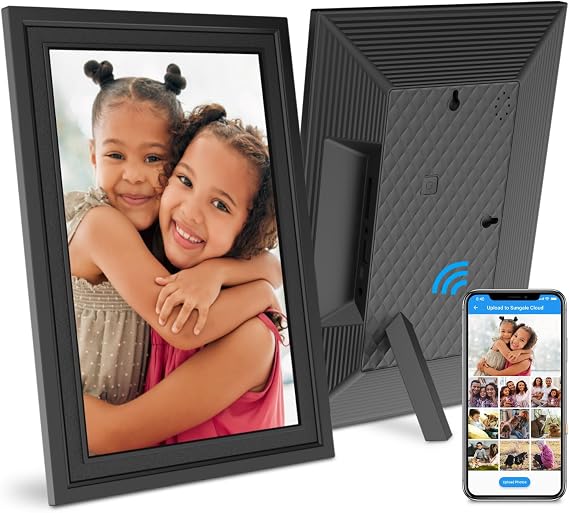 Sungale 10 Cloud Frame, New Exquisite Elegant Design, IPS HD Touch Screen, 20GB Free Cloud Storage, Remote Management via Computer or App, Effortless Setup, Auto-Rotate, Instant Photo Sharing