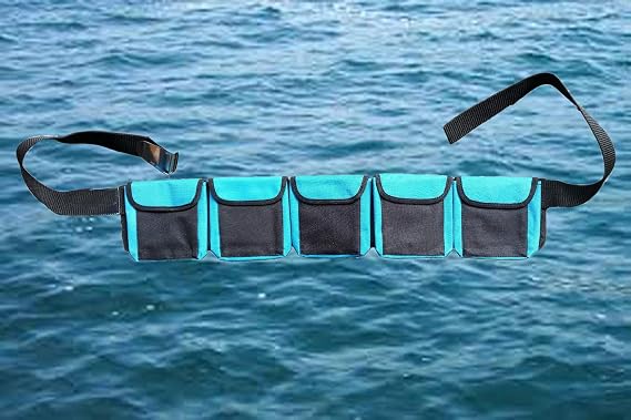 AKM - Scuba Diving Weight Belt (5 Pocket Blue Medium)