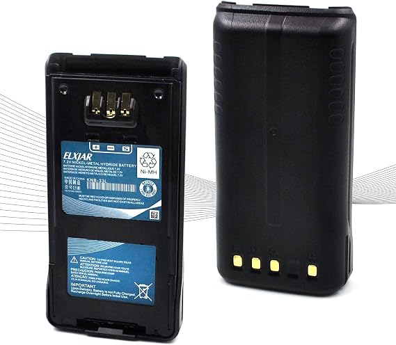 2-Pack 7.2V 1800mAh Ni-MH Replacement Battery for Kenwood TK-2180 TK-3180 TK-5210 TK-5310 TK-5410 NX-410 NX-411 KNB-33L KNB-33Li KNB-32N KNB-31A BP5633LI Radios