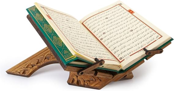 Wooden Book Stand | Cookbook Stand, Desktop Bookstand | Quran, Bible Holder Lectern