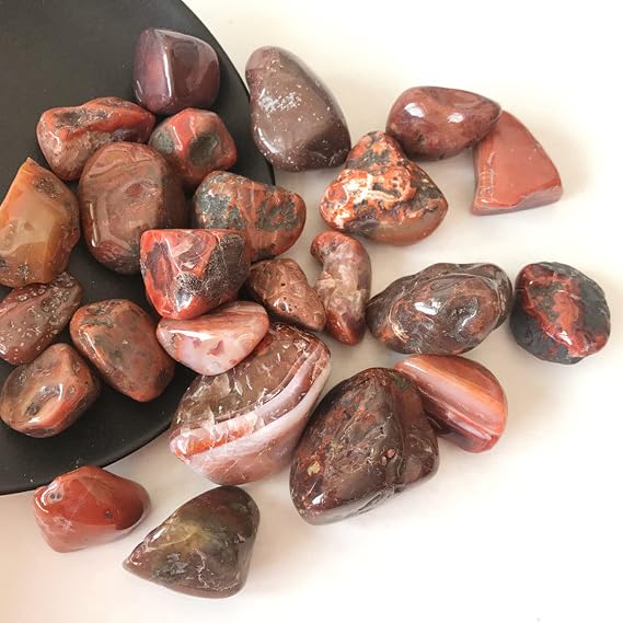 AAKOMA 100g 15-25mm Natural South Red Agate Gravel Original Stone Purify Degaussing Quartz Crystals Minerals Specimen Decoration