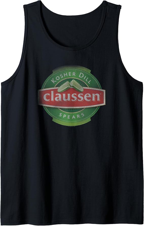 Claussen Kosher Dill Spears Logo Tank Top