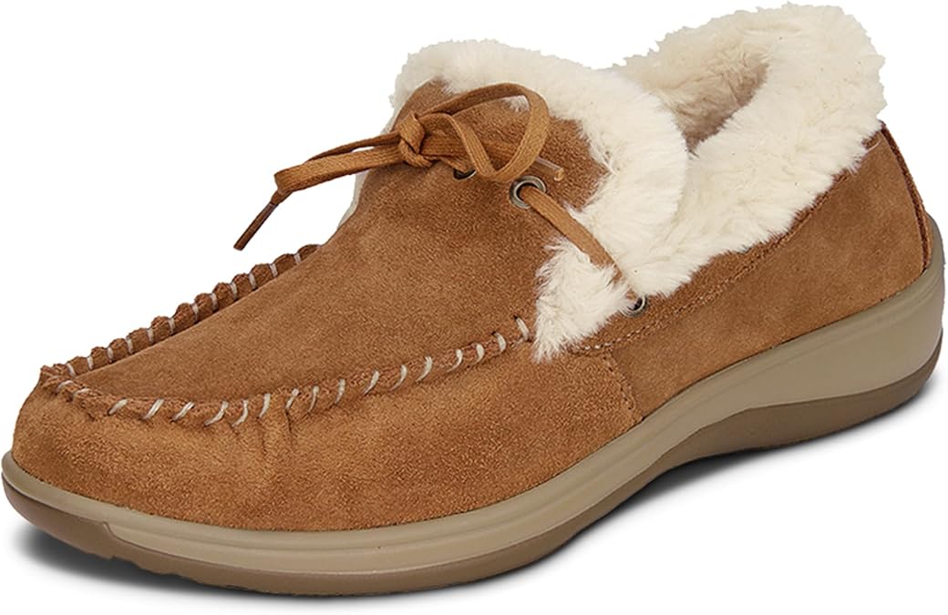Orthofeet Capri Orthopedic Women's Moccasin Slippers