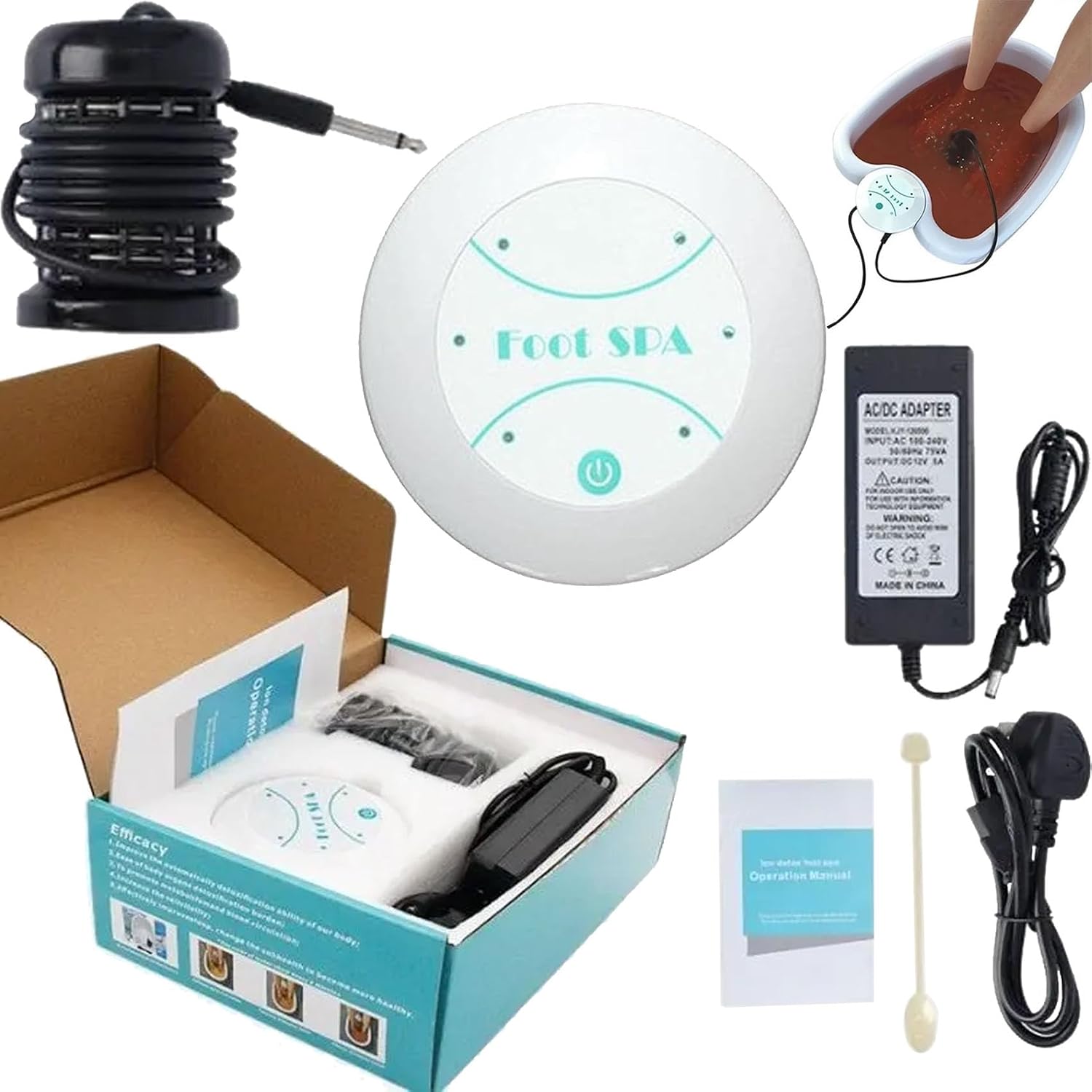 Healifeco Ionic Foot Spa At Home Detox and Cleanse, Healifeco 2.0 Ionic Foot Bath Detox Machine, Detoxify Your Body from Hazardous Impurities and for a Toxin-Free, Healthy Life Only 30 Minutes