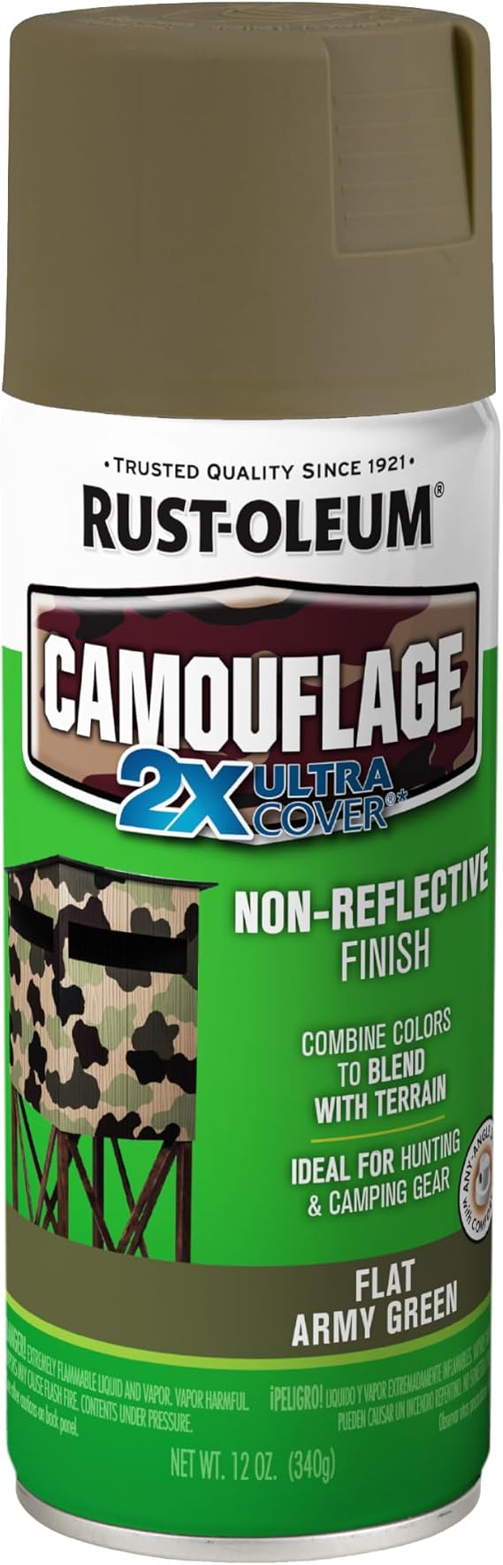 Rust-Oleum Ultra Cover 2X Camouflage Army Green Spray Paint