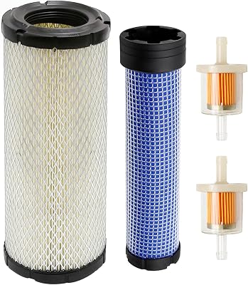 2508301-S Outer Air Filter 2508304-S Inner Filter Replacement For Kawasaki FH601D FH641D FH680D FH721D FX651V 11013-7044 11013-7045, Replacement For Kohler CH18S CH20S CH22S CH25S CH26S