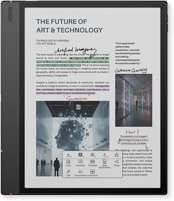 BOOX Tablet 10.3 Inch Note Air 5 C 6G 64G E Ink Tablet Color ePaper Notebook