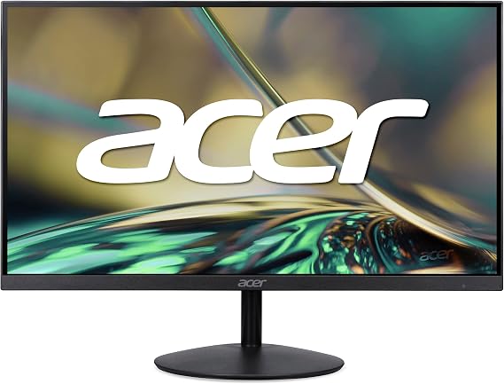 acer SB222Q bi 21.5" Full HD (1920 x 1080) VA Zero-Frame Home Office Monitor | AMD FreeSync Technology | Ultra-Thin Stylish Design | 75Hz | 1ms (VRB) | Low Blue Light | Tilt | HDMI & VGA Ports