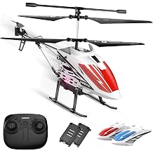 DEERC DE51 Remote Control Helicopter Altitude Hold RC Helicopters with Gyro for Adult Kid Beginner,2.4GHz Aircraft Indoor Flying Toy with 3.5 Channel,High&amp;amp;Low Speed,LED Light,2 Battery for 20 Min Play