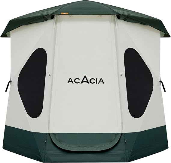Space Acacia Lite Camping Tent, Pop Up Tents for Camping, Lightweight & Durable Beach Tent, Level 7 Wind Resistance, UPF 50+ | Quick Setup for Camping & Backyard, Banyan