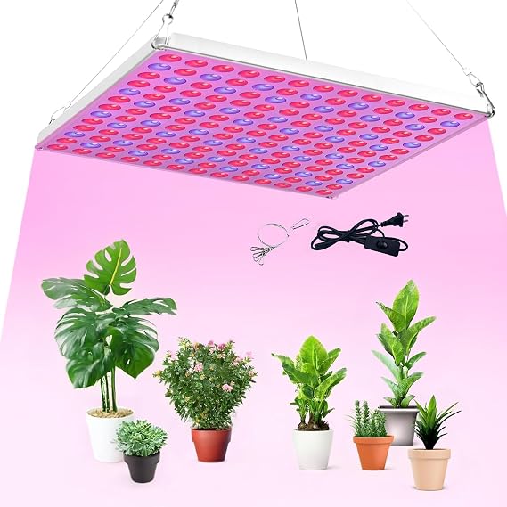 LED Grow Light, Grow Light for Indoor Plants Full Spectrum Plant Light for Seedling, Hydroponic, Greenhouse, Succulents, Flower