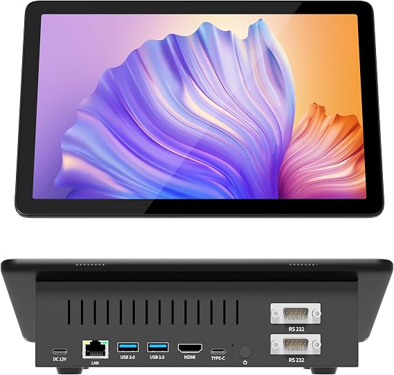 Computer Mini PC Mini Desktop Computers Win 11 Pro N5095, Touchscreen mini-pc 10.1 inch with 8GB RAM, 128GB ROM, Dual 4K Display Output, HDMI, Dual Rs232, WiFi5,0, BT5.0,Type-C