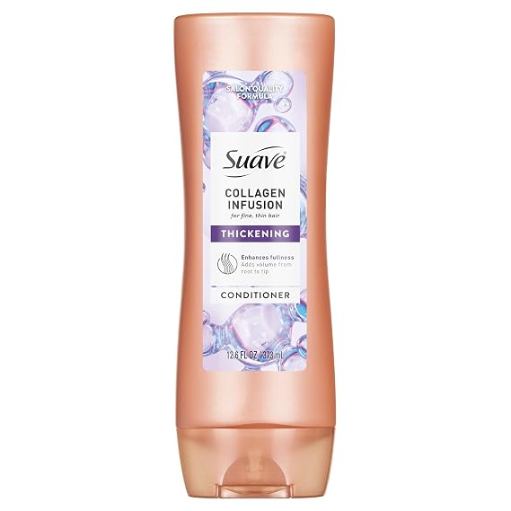 Suave Professionals Thickening Conditioner Collagen Infusion For Fine to Flat Hair Conditioner for Volume 12.6 oz
