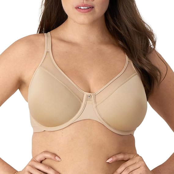 Bali Women's One Smooth U Ultra Light Bra, Underwire T-Shirt Bra (Retired Colors) Full Coverage Bra (Pack of 1)