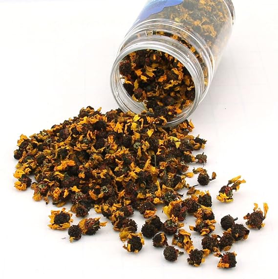 GOARTEA Snow Chrysanthemum Tea - 50g / 1.76oz Premium Grade - Natural Dried Snow Chrysanthemum Flower Herbal Tea Loose Leaf - Caffeine Free - Bottled