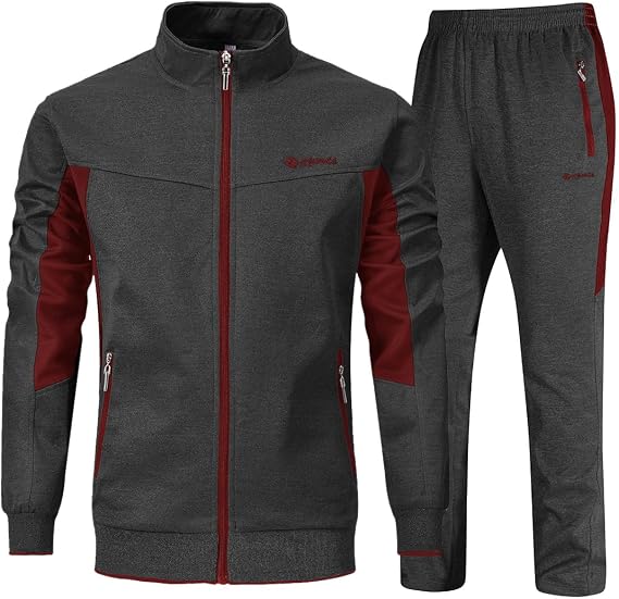 YSENTO Men's Track Sweatsuits Clothing Sets 2 Piece Tracksuits Warm Up Jogging Sweat Suits Outfits