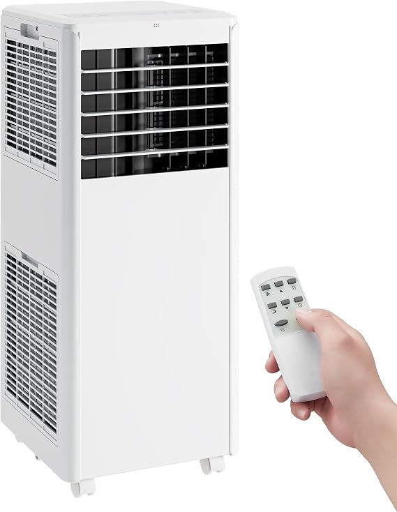 GARVEE 8000 BTU Portable Air Conditioners with Remote Control for Rooms, 3 in 1 Portable AC Unit with Cooling/Dehumidifying/Fan Mode