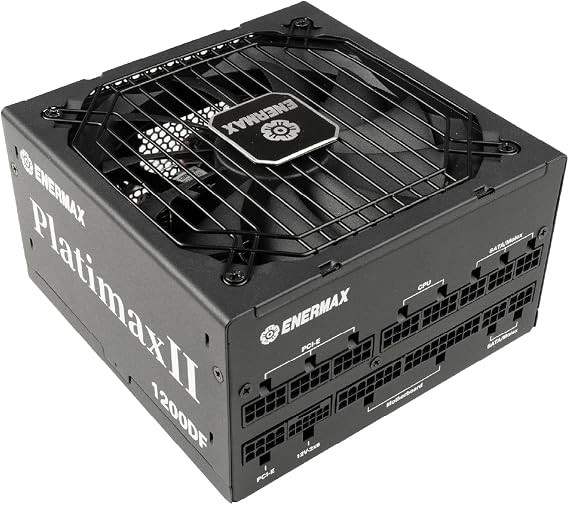 Enermax Platimax II 1200W | Fully-Modular ATX 3.1 Power Supply | 80 Plus Platinum | 135 mm Dual-Ball Fan w/ECO Mode | 105C Japanese Capacitors | Black