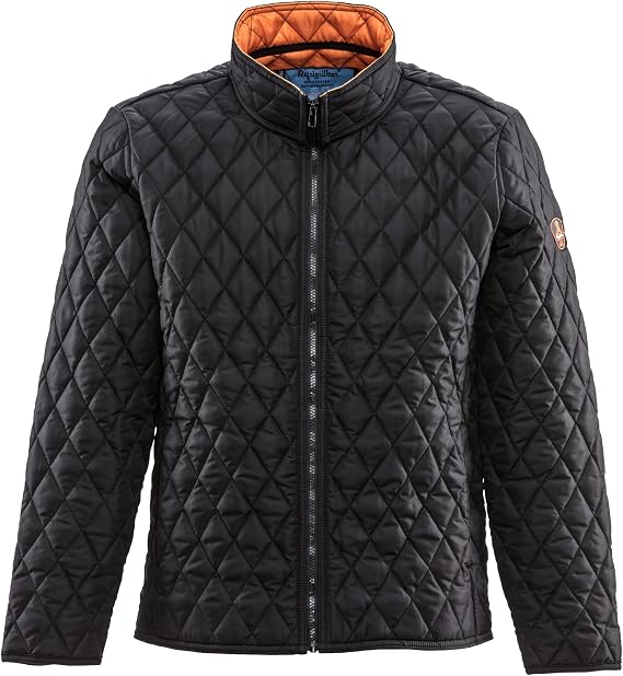 RefrigiWear Men's Lightweight Insulated Jacket Warm Diamond Quilted Outerwear for Cold Weather