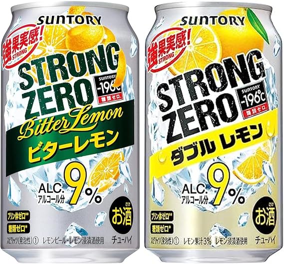 Purchase Set Suntory - 196 ° C Strong Zero Bitter Lemon Chuhai 11.8 fl oz 350 ml x 24 Bottles & amp; Strong Zero Double Lemon Chuhai 11.8 fl oz 350 ml x 24 Cans