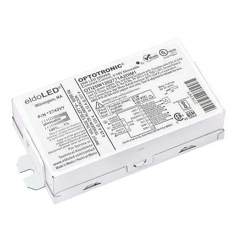 *2743VY OPTOTRONIC 25W 120V-277V AC 50/60Hz Constant Current Dimmable Compact LED Driver OTi 25W/120-277/1A2 DIM-1 - Replacement/Compatible with Osram 57347