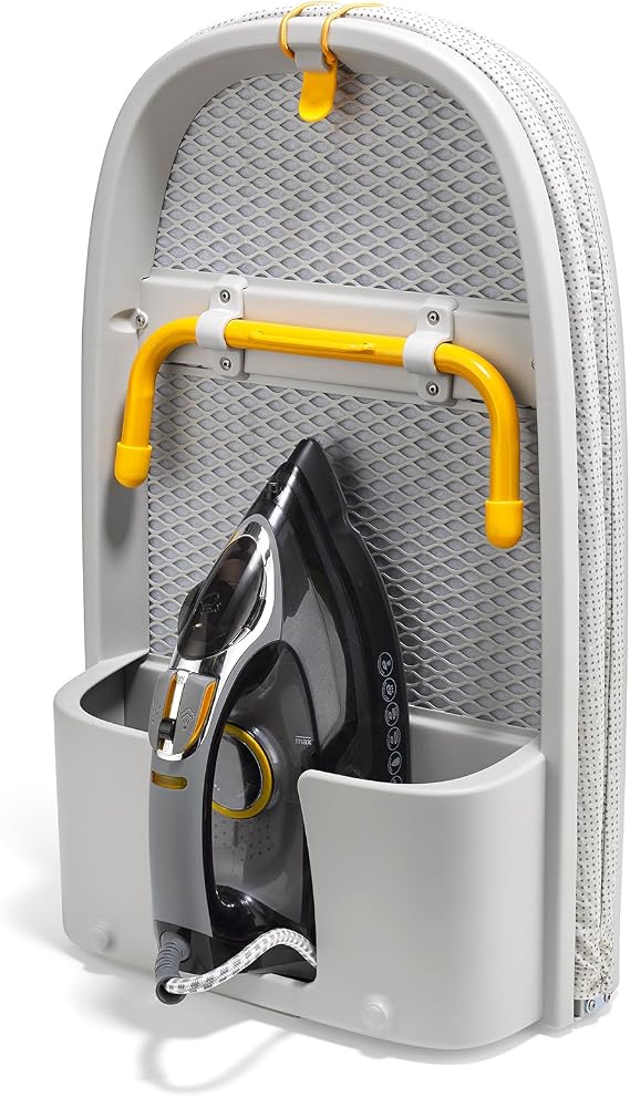 Joseph Joseph Pocket Max Portable Folding Tabletop Ironing Board, 43" Surface, Integrated Iron Storage Hook