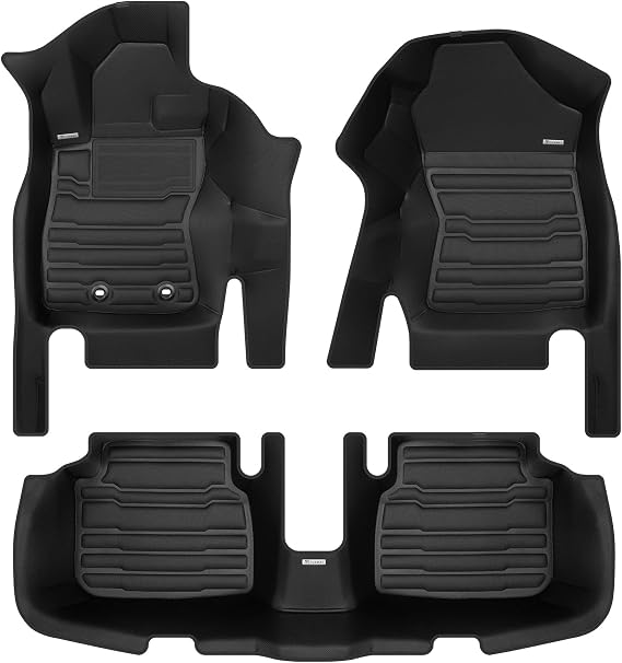 TuxMat - for Subaru Crosstrek Gas 2024-2027 Models - Custom Car Mats - Maximum Coverage, All Weather, Laser Measured - This Full Set Includes 1st and 2nd Rows