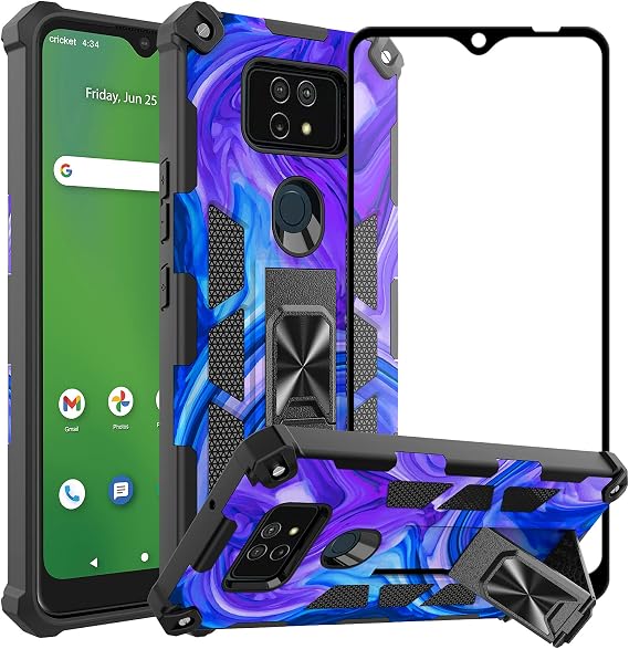 Ailiber for Cricket Ovation 2/AT&T Maestro Max 2021 Magnetic Case-Marble