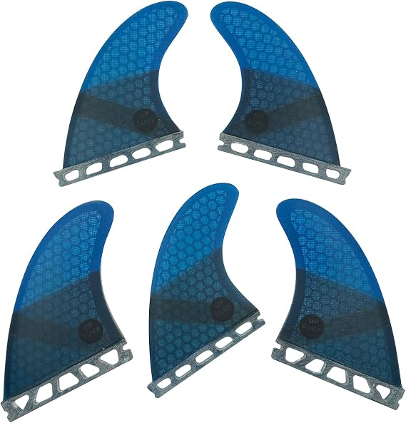 UP SURF Surfboard fins k2.1 5fins Single tab Surfing fins Honeycomb Choose Color